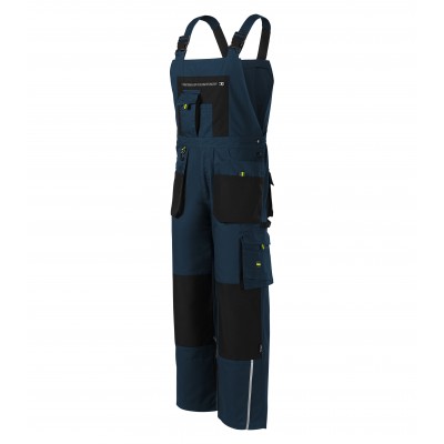 Pánske montérkové nohavice s náprsenkou RANGER W04, tmavo-modrá